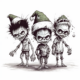 Spooky Christmas Vector | Midjourney Prompt