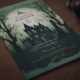 Invitation Card design for Halloween | Midjourney Prompt