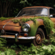 216 Rustic and Overgrown Cars Photography Prompts | Midjourney Prompts