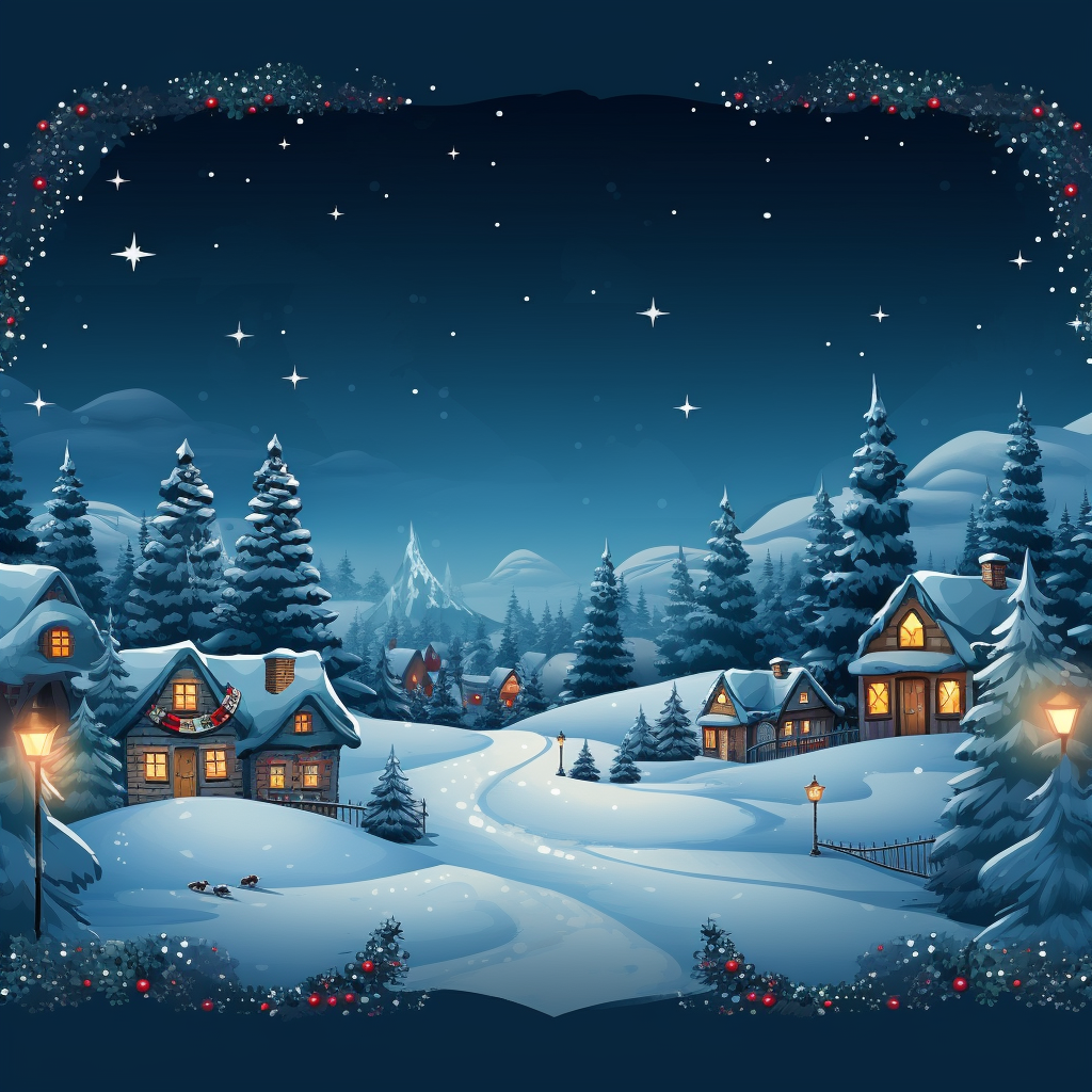 Christmas-themed Website Header | Midjourney Prompt | Promptrr.io