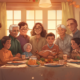 Thanksgiving Family Portrait Illustration | Midjourney Prompt