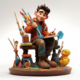Disney Pixar Figures | Midjourney Prompt