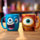 Pixar Character Mugs | Midjourney Prompt