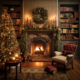 Cozy Living Room Christmas Decor | Midjourney Prompt