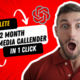 Complete 2 Month chatgpt prompt for social media content calendar creator | ChatGPT Prompt