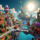 Midjourney Prompt for Minecraft Big Cities