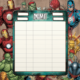 Midjourney Prompt for Marvel theme to-do list