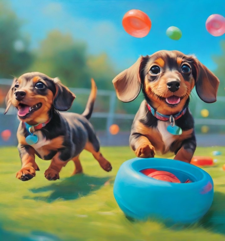 dachsund_puppy_pet_park_toys