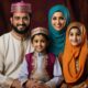 Generated Muslim family photos with Leonardo AI
