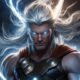 [Thor] eyes blaze with an intense silver glow | Leonardo AI Prompt