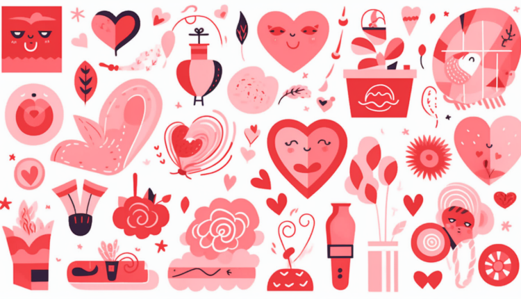 labi007 32652 Playful Valentines Day icons featuring a delightf 4226897b 6e00 447d 8421 2a3eead3ea1b | Promptrr.io