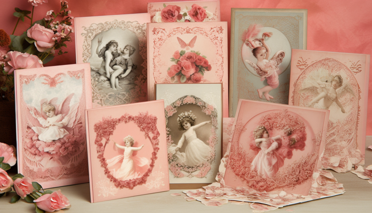 labi007 32652 Vintage Valentines Day greeting cards reminiscent b7e8d1cc 1cd1 4f7e 8b2a 53042874a889 | Promptrr.io