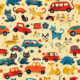 Midjourney Prompt for Colorful Children’s Wallpaper Patterns