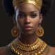 8 Images – Golden Majesty The African Queen | Leonardo AI prompt