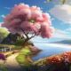 “Riverbank Blossoms: A Serene Anime Garden” | Leonardo AI Prompt