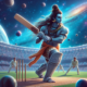 lord shiva playing cricket