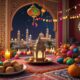 Food and Decorations on Eid Adha Celebration | Midjourney Prompt