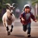 Indonesian Child and Goat | DALL-E 3 Prompt