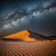 The Desert and The Milky Way | Midjourney Prompt