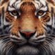 A Tiger’s Face | DALL-E 3 Prompt