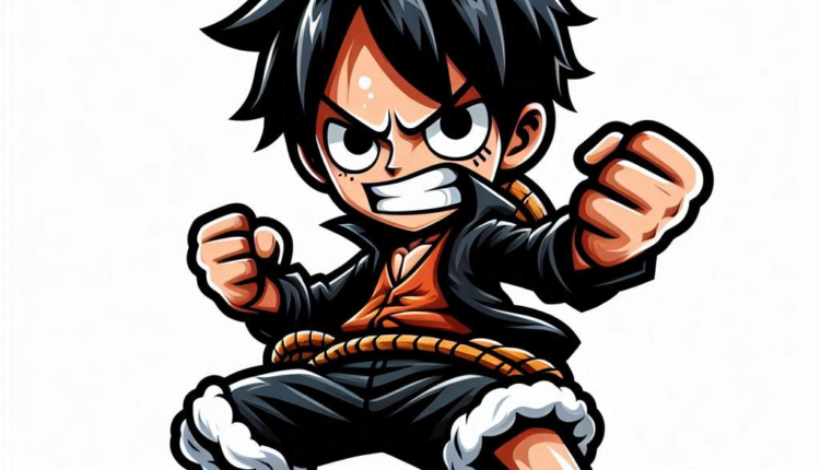 Luffy Sticker, Luffy Icon, luffy prompt, luffy vector, onepiece.