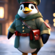 100+ Leonardo and Lexica Prompts With Resell Rights, A Cute Penguin Images