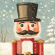 THE PERFECT PAINTED NUTCRACKER KITSCH IMAGE