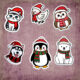 Festive Christmas Animal Sticker Pack