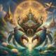 A colossal, mythical crab adorned with vibrant | DALL-E Prompts