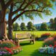 Vibrant Garden Serenity – Nature’s Bliss Print