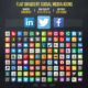 Flat Gradient Social Media Icons