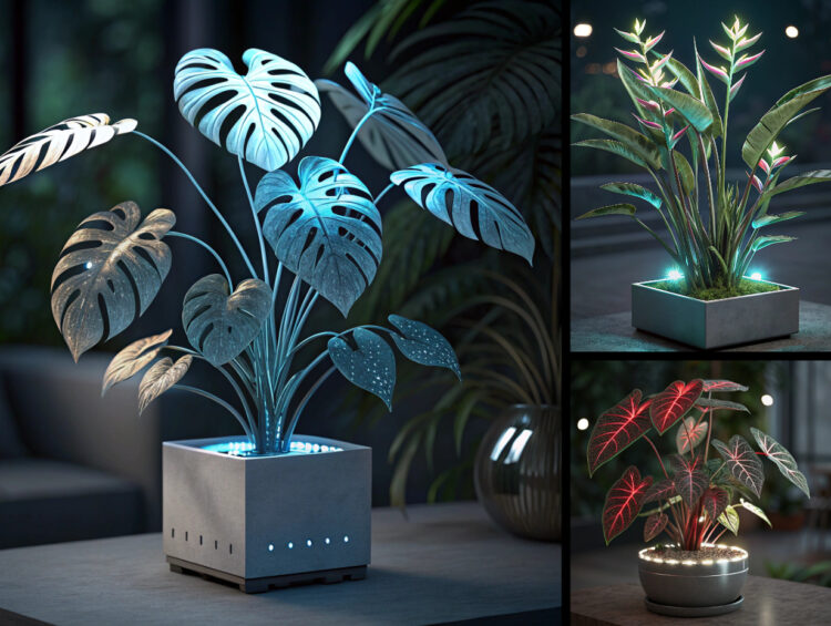 Futuristic plants prompt