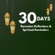 30 Days Daily ChatGPT Ramadan Reflections & Spiritual Reminders